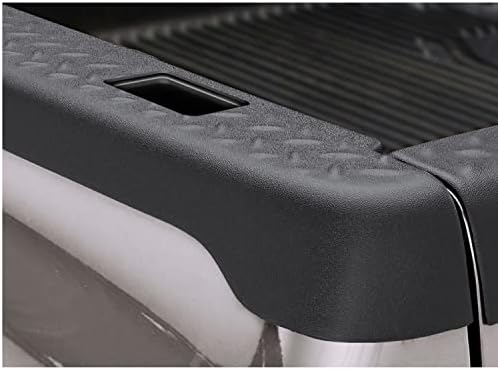 Bushwacker Ultimate BedRail Caps - DiamondBack w/ Stake Holes | 2-Piece Set, Black, Smooth Finish | 49503 | Fits 2001-2006 Chevrolet/GMC Silverado/Sierra 1500/2500HD/3500 (Excludes Flareside) 6.5' Bed