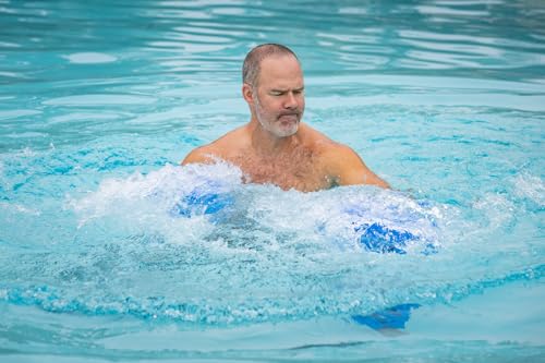 Image of Aquastrength Hydro-Tone Total Body Pool Exercise System, Isokinetic Functional Water Weights, Bells 12 inch x 7.5 inch, Fins 6.5 inch x 2.5 inch, Quick Start Guide Included