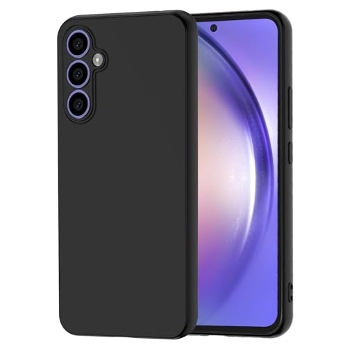 NEW'C Hülle für Samsung Galaxy A54 5G - Ultra Thin Silikon Schwarz Silikon Gel TPU Soft Cover Case Schutzhülle Kratzfest...