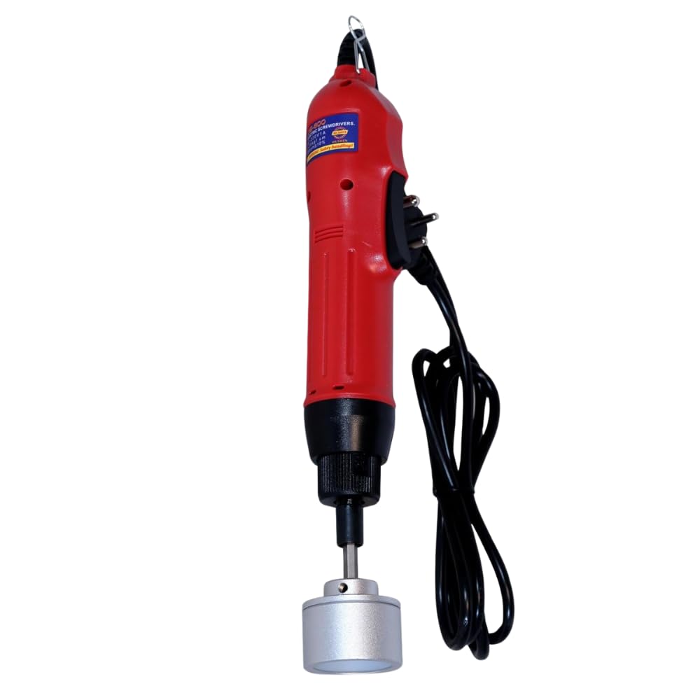 SONIC INDUSTRIES™ Electric & Manual Portable Metal Head Handheld Bottle Capping and Sealing Machine, 80W Power, 12-90mm Screw Cap Range, Adjustable Capping Diameter, Voltage 220V-image-2