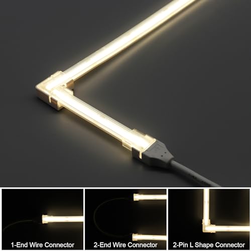 Tira LED COB 24V 4000K IP68 con Conector Rápido 5m Luz Blanca miniatura 4