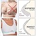Bras for Older Women Sports Bras for Women High Support Full Coverage Anti Sagging Plus Size Wireless Comfort Yoga Gym Lift Up Air Beige Wireless for 7X-Large