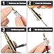 QttvbTna 4 Stück Lautsprecher-Bananenstecker, 4mm Lautsprecheranschlüsse, Audio-Buchsenanschluss für Lautsprecherkabel, Buchsen, Verstärker, passend für Kabel mit Einer Drahtgröße bis zu 4mm