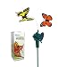 HQRP Twin Yellow Swallowtail Solar Powered Flying Butterflies for Patio Garden Decor + HQRP UV Meter