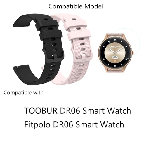 Correas para Smartwatch Fitpolo DR06 y Protector 3 Pack miniatura 2