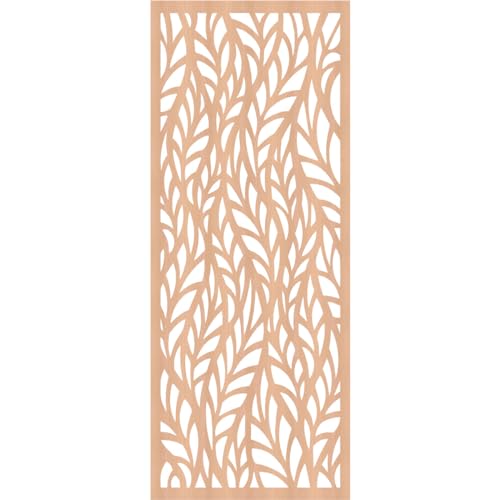 Image of Ortonville Decorative Pierced Fretwork Wood Wall Panels, 19 3 /8 inchW x 49 3 /8 inchH x 3 /8 inchT, Alder