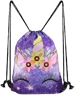Siwinparts Personalised Kids Drawstring Bag for Girls Gym Bag for Girls and Women Swimming Bags for Kids Girls PE Bags for School for Girls Football Gym School Bag for Boys Girls