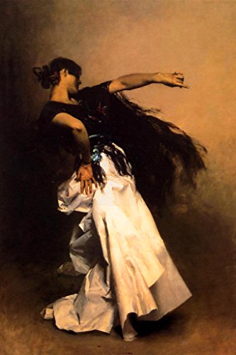 John Singer Sargent Spanish Dancer Realism Sargent Painting Artwork Woman Portrait Wall Decor Oil Painting French Poster Prints Fine Artist Decorative Wall Art Cool Wall Decor Art Print Poster 12X18 #TOP21
