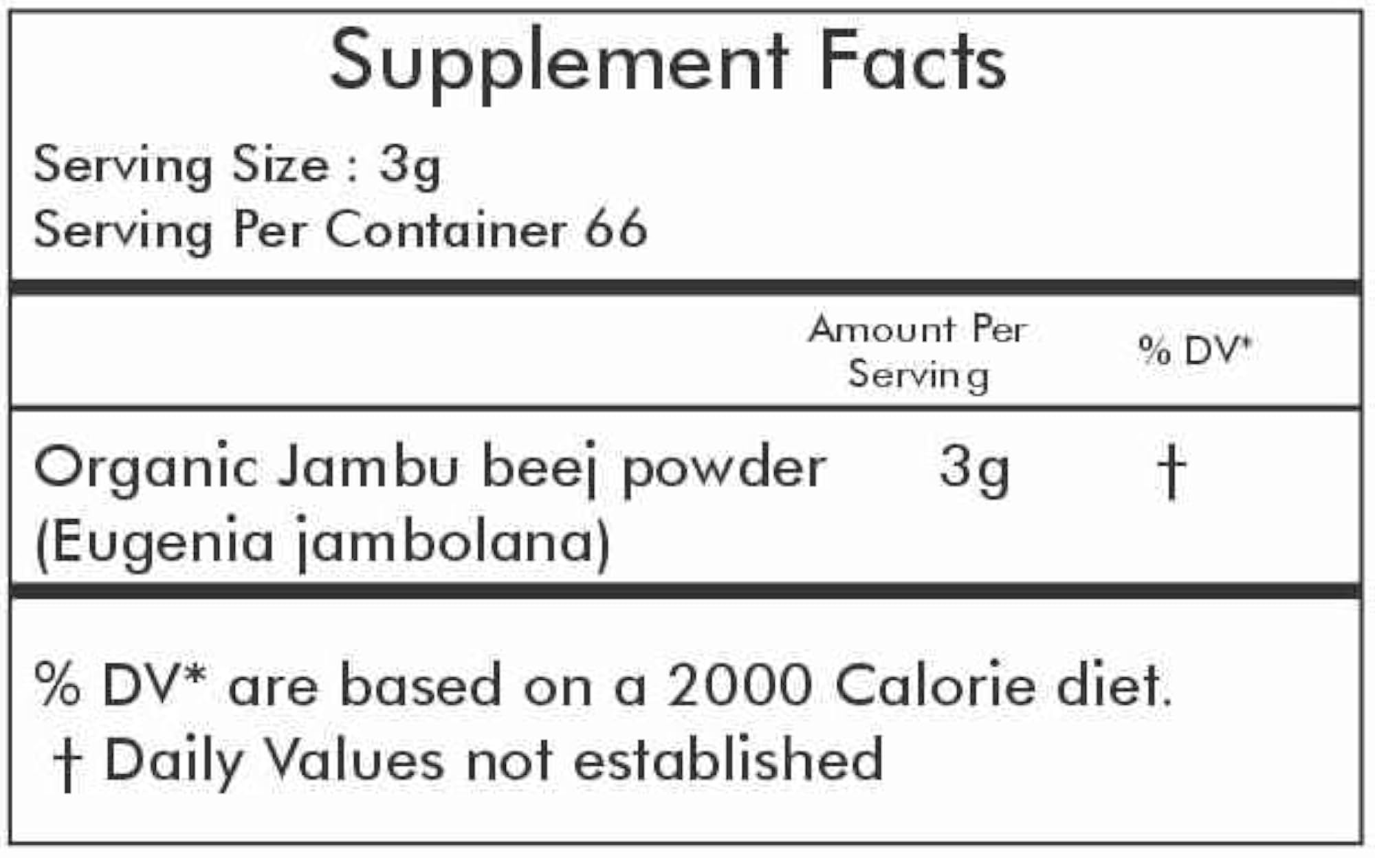 Way2Herbal Organic Jambu Beej Powder, Pack of 5, 200g