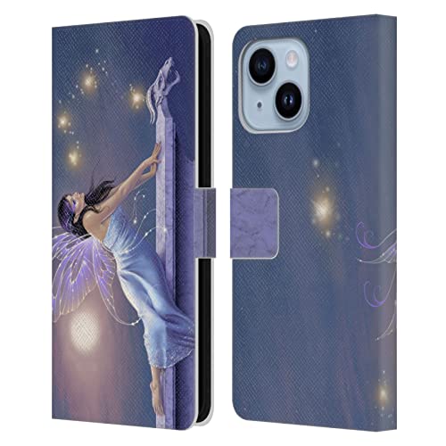 Coque portefeuille iPhone 14 Plus : design Elfe Crépuscule chic et rangements cartes