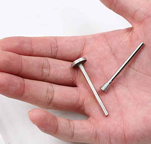 Set de 50 fresas rotativas diamantadas 1/8'' para herramientas rotativas miniatura 3