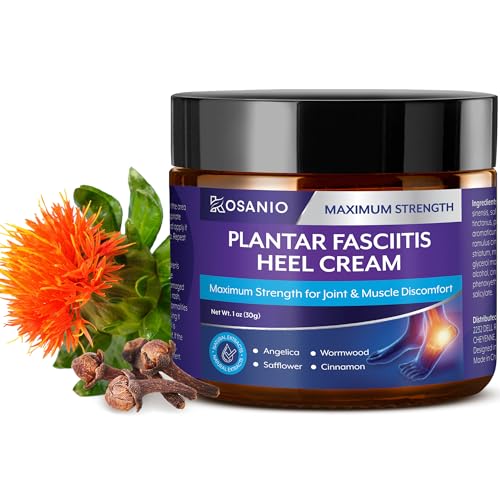 KOSANIO Plantar Fasciitis Relief Cream - Heel Discomfort Relief for Plantar Fasciitis Foot Knee Hands Legs - 30 g
