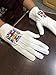 Vikings Handicraft Masonic Knight Templar Gloves – Embroidered Knights of Templar Emblem | 100% White Cotton, Elastic Fit | Standard Large Size for Comfort and Durability