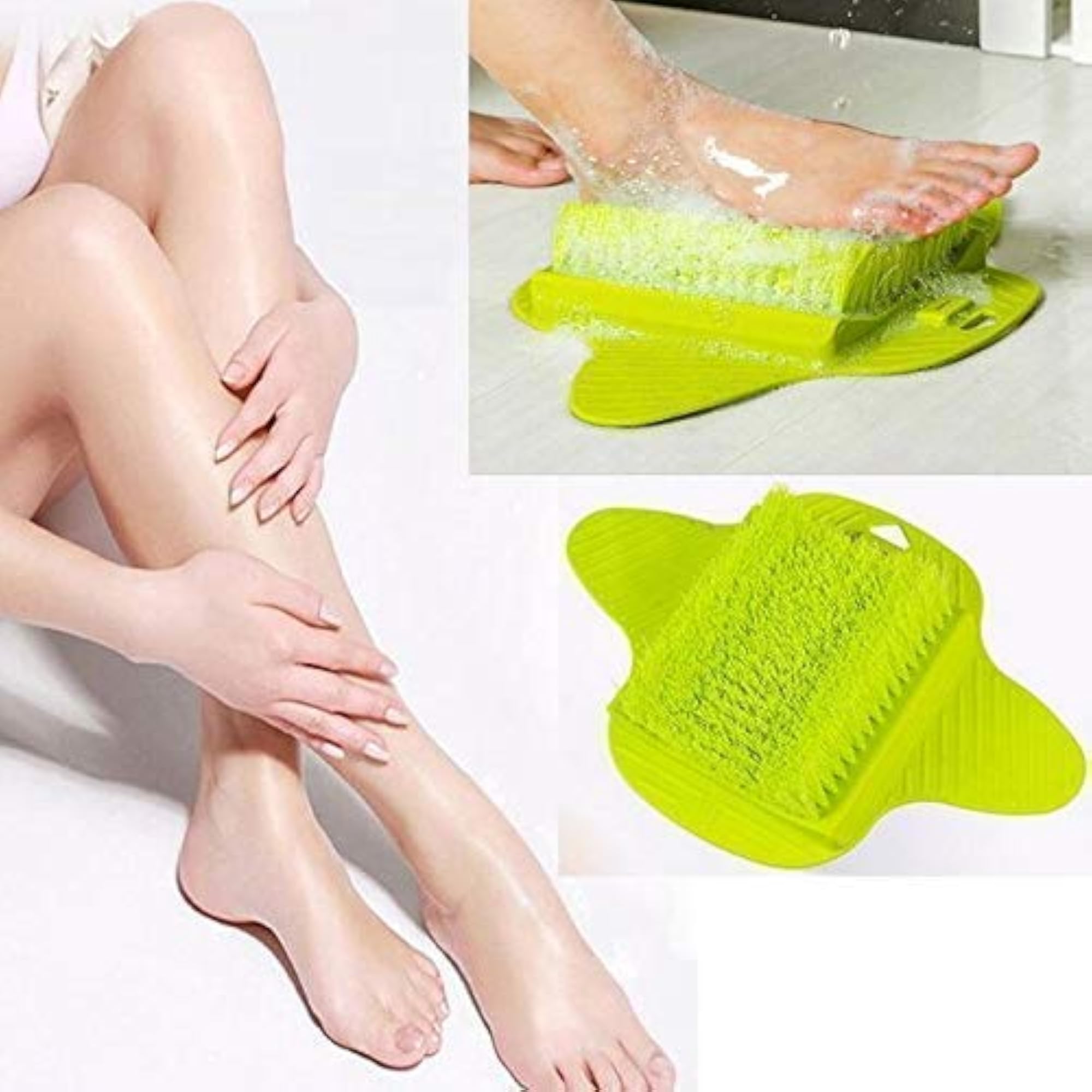 Rubber Anti-Slip Foot Scrubber Massager Bath Brush