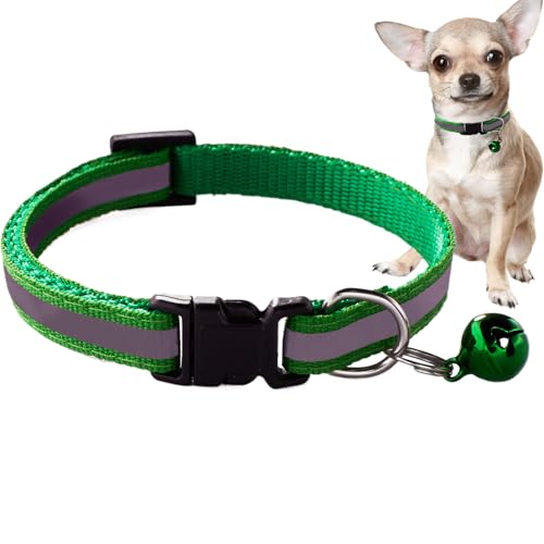 犬用カラー - 安全なペット用チャーム付カラー - 調節可能ナイロン製自動解放ネックレス小型犬子猫用可愛いリボン