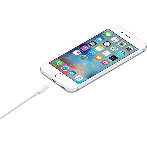 Image of Zybux Fast Charging & Data Sync USB Cable Compatible For iPhone 6 /6S /7 /7+ /8 /8+ /10 /11 /12 / Air /Mini /iPod and iOS Devices(White)