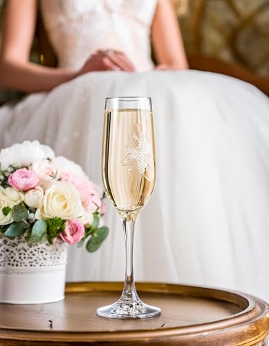 Glasmark Krosno - Set di 6 bicchieri da spumante, 0,2 litri, per champagne e prosecco, 6 x 200 ml - immagine 6