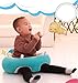 Baby Support Seat Sofa Plush Soft Animal Shaped Baby Learning to Sit Chair Keep Sitting Posture Comfortable Infant Sitting Chair for 3 Months up Baby (Green)