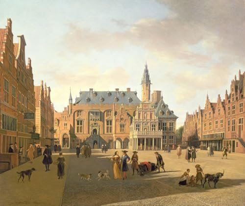Tableaux Toile Haarlem Berckheyde haute définition 60x90cm pour décoration raffinée