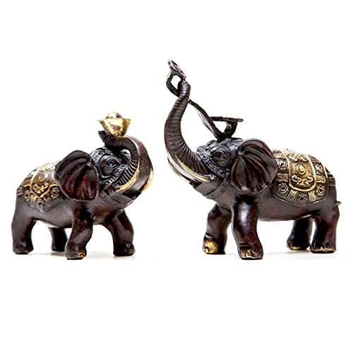 Ornements d'éléphant porte-bonheur en laiton, le cadeau idéal pour décoration de salon