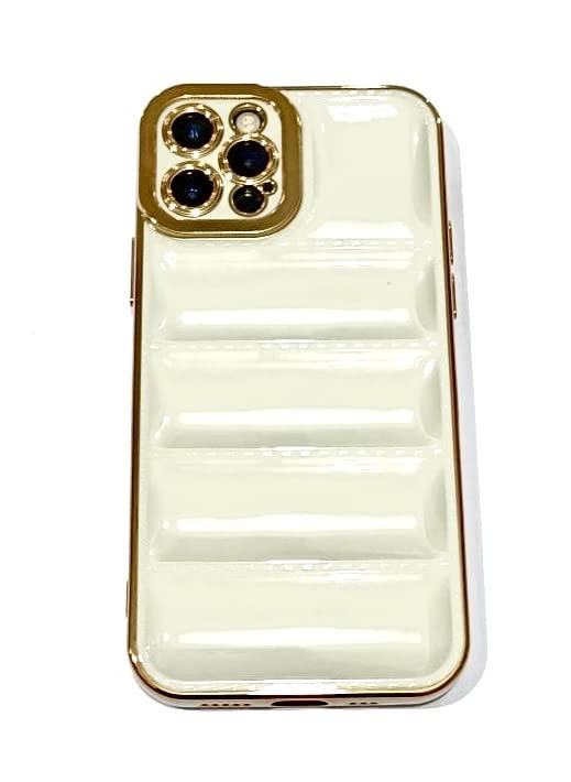 Image of TELETEL for Apple iPhone 12 Premium Shiny Soft Silicon Designer Back Cover Case for for Apple iPhone 12 (White)