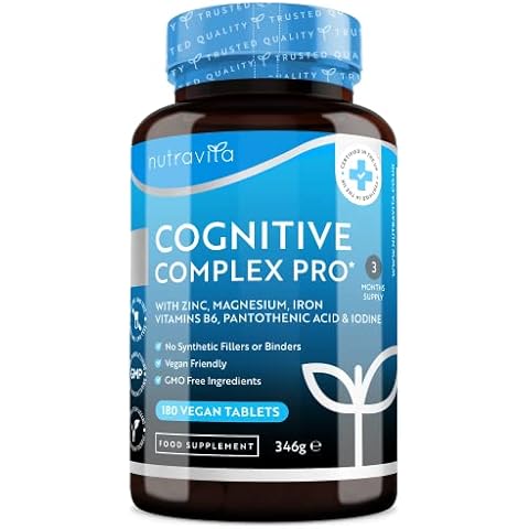 Complejo Cognitivo Pro - con zinc, hierro, magnesio, ácido pantoténico, vitamina B6 Cover