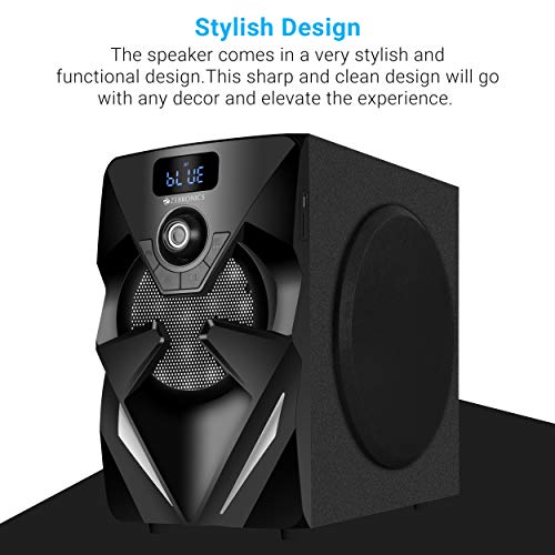 Image of ZEBRONICS Zeb-DHOOM 2 2.1 Multimedia Speaker with Bluetooth Connectivity,USB Connectivity and Aux Input