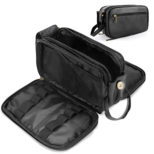Augot Bolsa de Aseo Hombre, Impermeable Bolsa de Aseo Mujer Gran Capacidad Bolso de Viaje Viajar Bolsa de Aseo con Varios Compartimentos por Negocio Gimnasio Vacaciones Cover