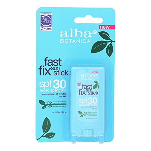 Alba Botanica - Fast Fix Sun Stick Broad Spectrum 30 SPF - 0.5 oz.