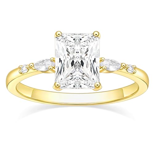 Bague de fiançailles Feng Shui zirconium 3 carats le cadeau de mariage idéal