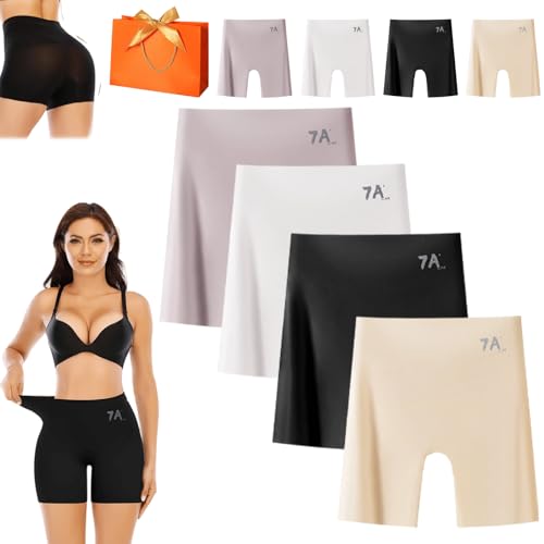 Choosemuc Underwear, Women High-Waist Ice Silk Underwear with Tummy-Control Hip-Lifting, Stretch No Show Breathable