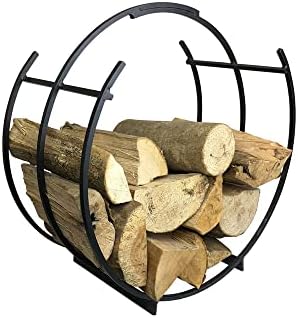 Garden Pride Log Holder / Firewood Rack - Ideal for carrying and storing logs it's an essential fireplace accessory - Circle Design