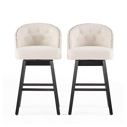 Christopher Knight Home Ogden Barstool, 2-Pcs Set, Beige