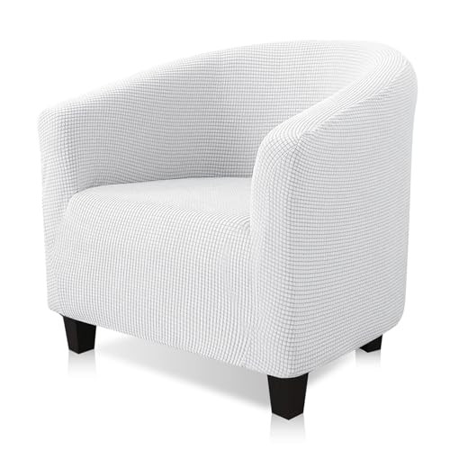 Recopilación de Sillas Sams Club - solo los mejores. 49 Genérico Cubierta de la Silla del Club: Cubierta de la Silla de la bañera de Alta Elasticidad, Cubierta de la Silla del Club extraíble (Blanco, 1 Pieza)