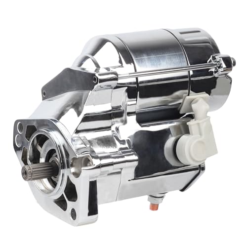 Image of Ezexpreze Harley-Davidson Chrome Starter Replacement New for 1993-2006 Road King Heritage Softail Dyna Super Wide Glide Ultra Night Train, 3155394A 2280002550 18199N SHD0006C 41052276