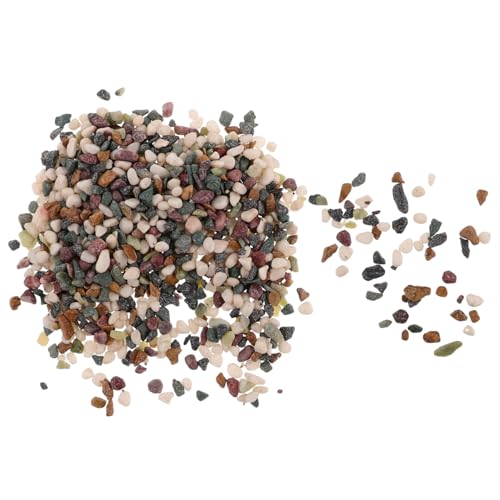 Levemolo DIY Garden Stone Aquarium Gravel Natural Black Sand Small Fish Aquarium Stones 3-6mm Pebbles