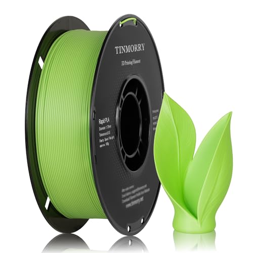 Image of TINMORRY Rapid PLA Filament 1.75 mm, 1 KG, Lemon Green | Up to 300 mm /s, Smooth Printing, Neatly Wound, Low Warping, Compatible with Most FDM 3D Printers, Beginner-Friendly