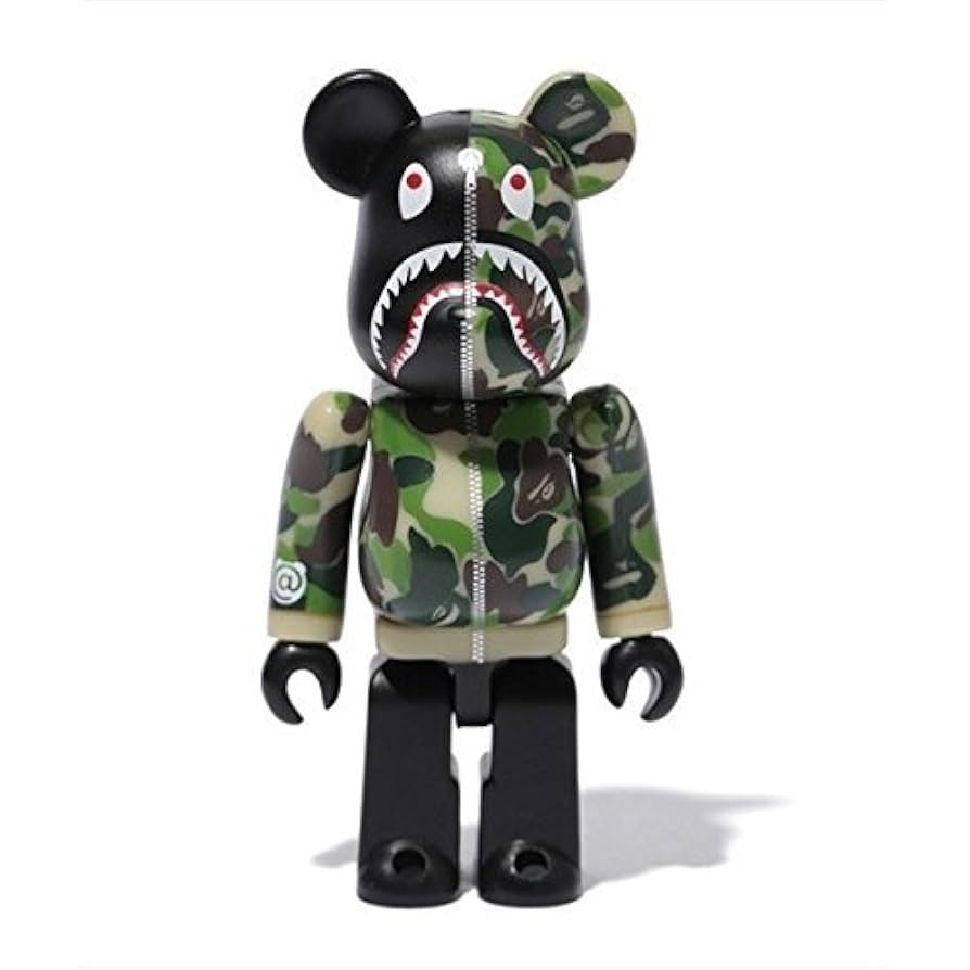 BE@RBRICK BAPE(R) CAMO SHARK 1000％ Gold
