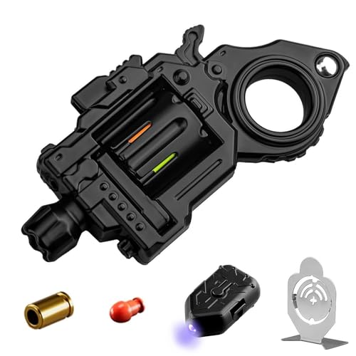 7JI Fidget Toy Pistolet à balles en Caoutchouc, Jouet Anti-Stress pour Adultes, Jouet Anti-Stress, Décompression Rotative, Plusieurs Possibilités de Jeu,...