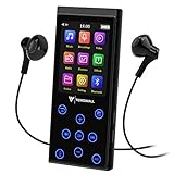 MP3 Player, 16GB MP3 Player with Bluetooth 4.2, Portable HiFi Lossless Sound MP3 Music Player with FM Radio Voice Recorder E-Book 2.4'' Screen, Expandable up to 128GB (Headphone, Armband Included)