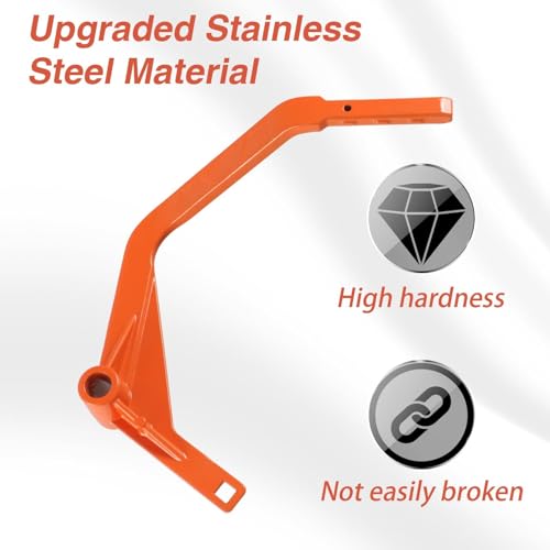 Image of Upgraded Stainless Steel Cast Gear Shift Shifter Lever Compatible with Polaris Ranger 1000 2018-2021 Polaris Pro XD 2019-2020 Replace # 5634266-589, 5633821-589 (Orange)