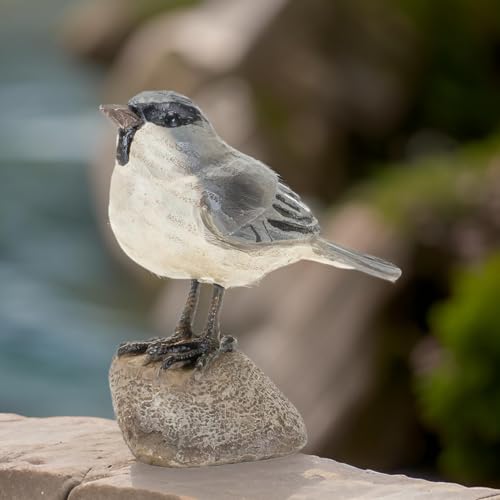 The-Bridge-Collection-Rustic-Carved-Style-Resin-Bird-Figurine-Unique-Animal-Statue-Home-Decor-Accent-Grey The Bridge Collection Rustic Carved Style Resin Bird Figurine Unique Animal Statue Home Decor Accent Grey
