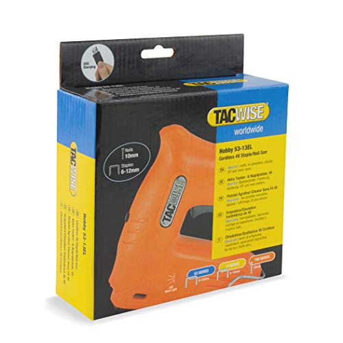 Tacwise 1563 Hobby 53-13EL Cordless 4V Staple/Nail Gun with 200 Staples, Uses Type 53 & 13 Staples and 180 Nails , Orange 6 Tacwise 1563 Hobby 53-13EL Cordless 4V Staple/Nail Gun with 200 Staples, Uses Type 53 & 13 Staples and 180 Nails , Orange - Image 6