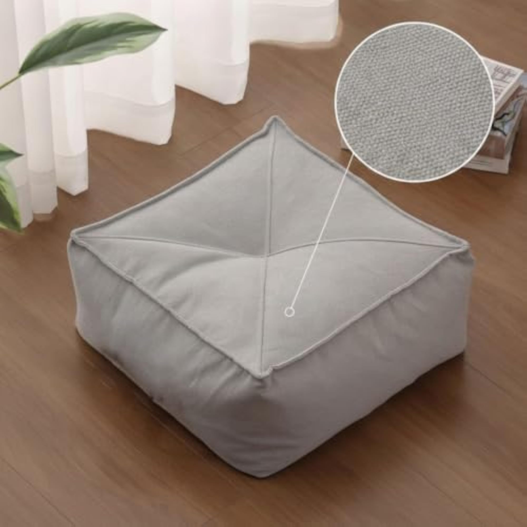 Portable Floor Seat Cushion with Handle, Purple