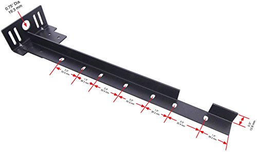 TECH TEAM Bed Frame Extension Set, Extend a Metal Bedframe to Meet a Headboard Footboard, 2 Pieces, Hardware Included, Black - Thumbnail 4