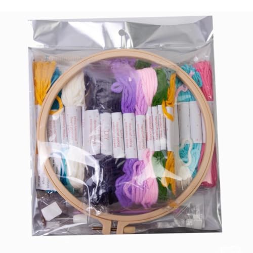 Kit tapis touffeté fleurs et aiguille à fil pour art textile