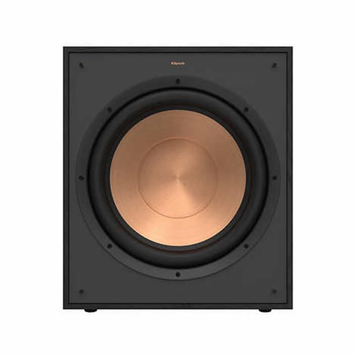 Klipsch R-120SWi 12-Inch Wireless Subwoofer, 230W Power w/Wireless Transmitter, Black (Renewed)