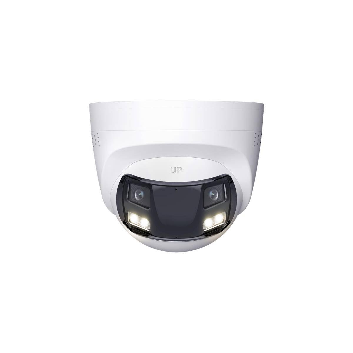 HiLook by HIKVISION - Telecamera di sorveglianza per esterni, 8 MP, Smart Hybrid Light, grandangolo 180°, cavo LAN/PoE, telecamera per esterni, rilevatore di movimento, visione notturna, slot per