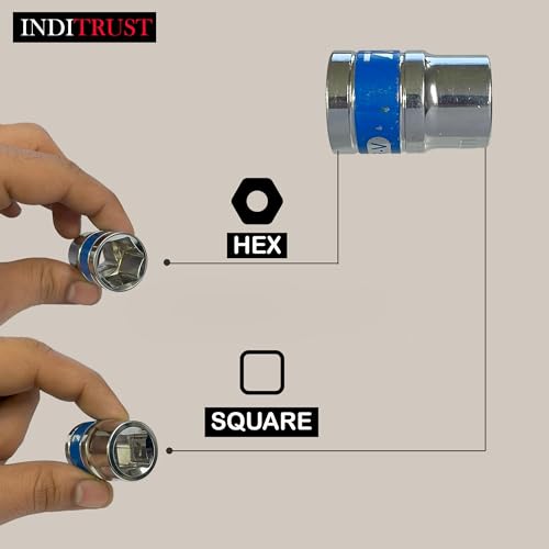 Inditrust new 32pcs/set Heavy duty ½” Rachet Professional Wrench Socket Set Hardware Car Boat Motorcycle Repairing Tools Kit Multitool Hand Tools Car-Styling & Plastic Toolbox Storage Case Socket Set