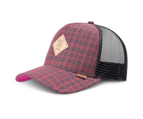 Casquette trucker en maille Djinns Canelcheck pour un look streetwear